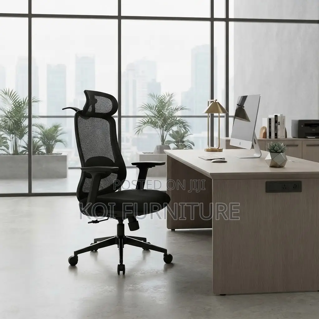 Office Chair; Ergonomic High Back Mesh Adjustable Office Seats