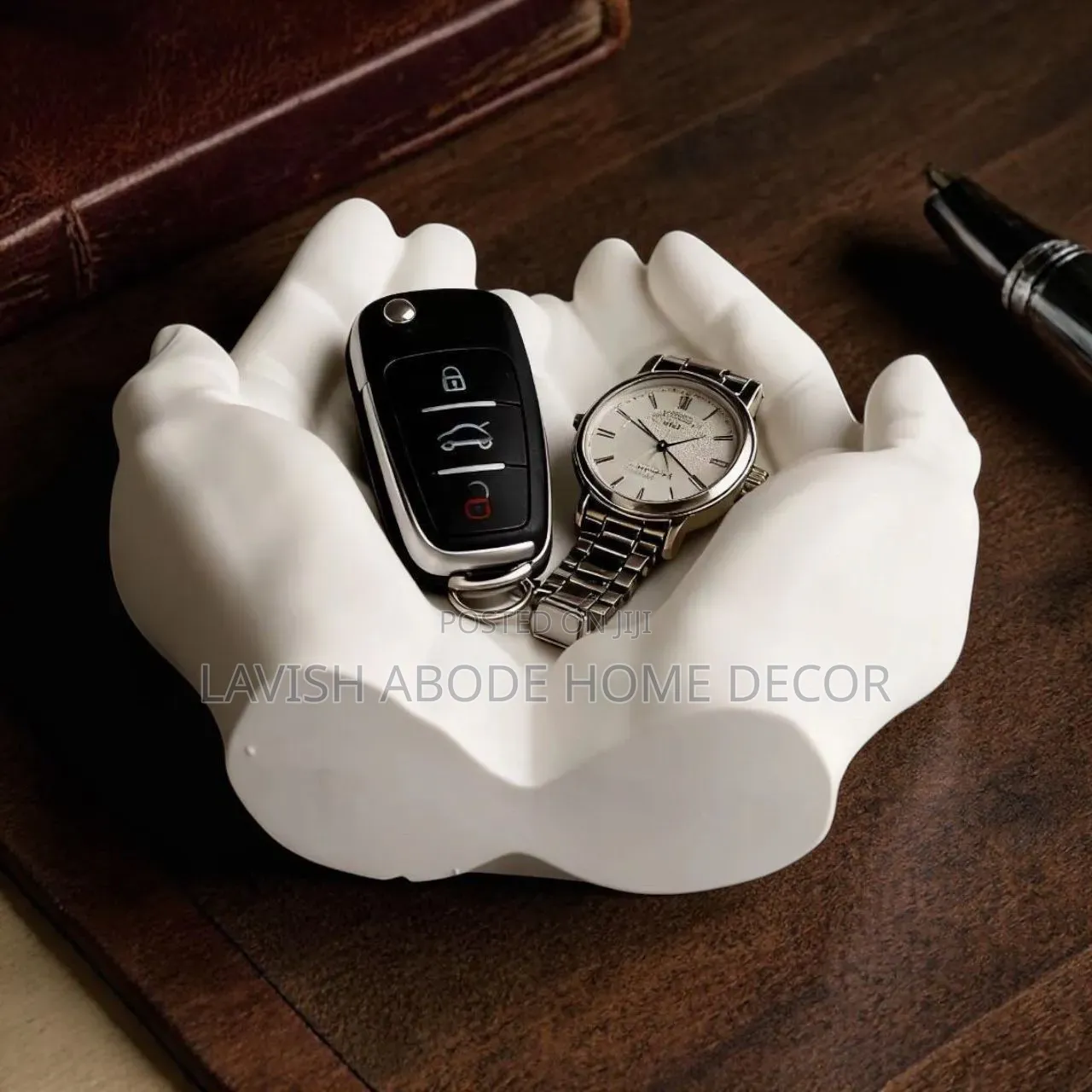 White Ash Tray, Jewelry Tray and Key Receiver-Elegant Home Organizer