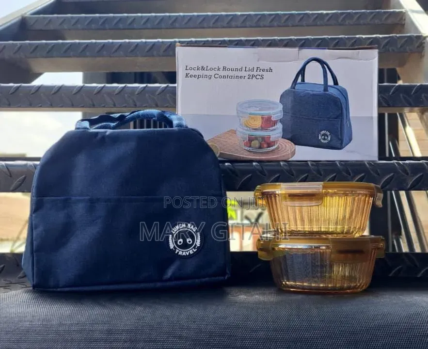 *2 Food Containers+Lunch Bag Set
