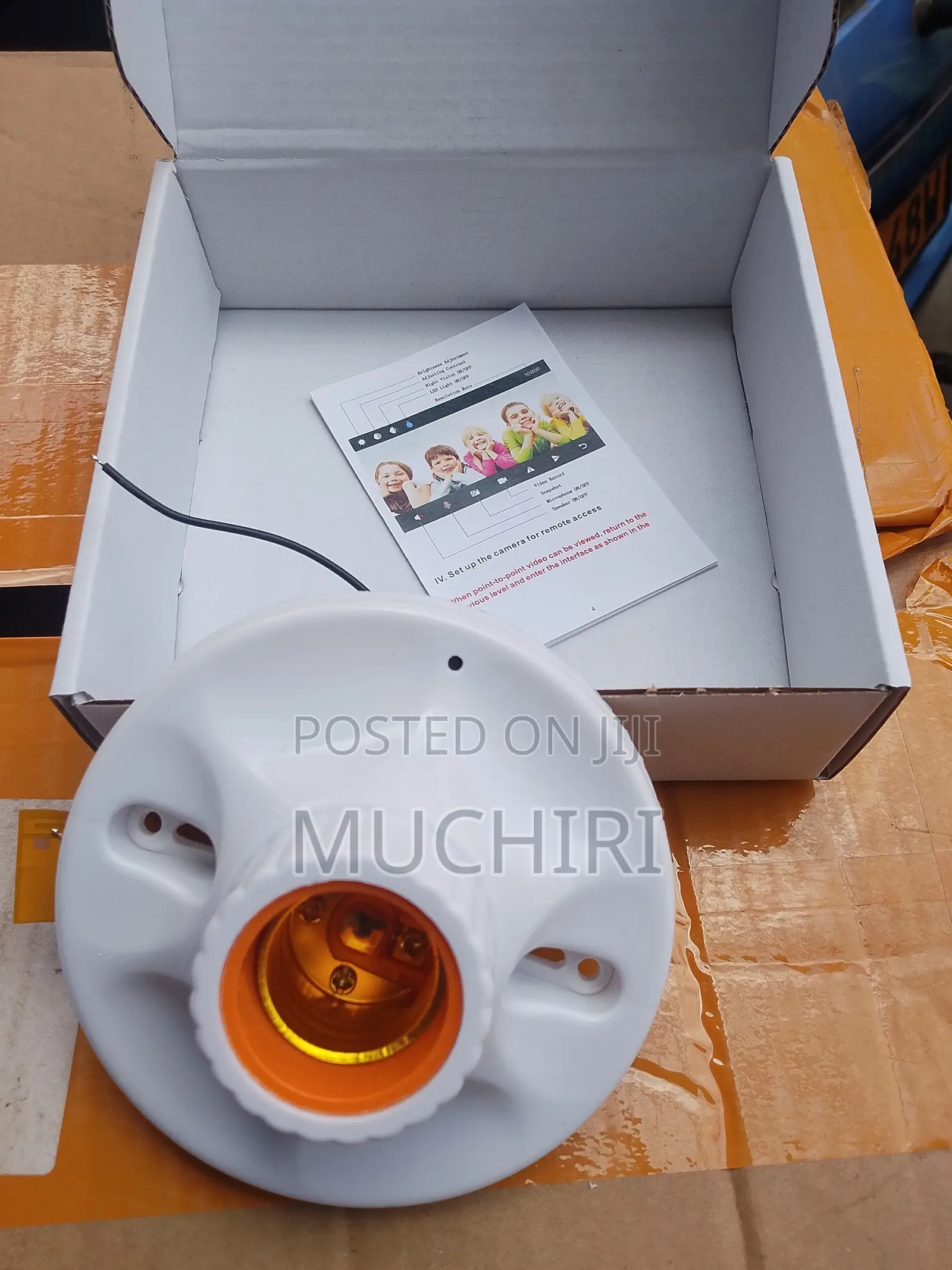 Bulb Holder CCTV With Smart Camera and Simple Light Socket Setup