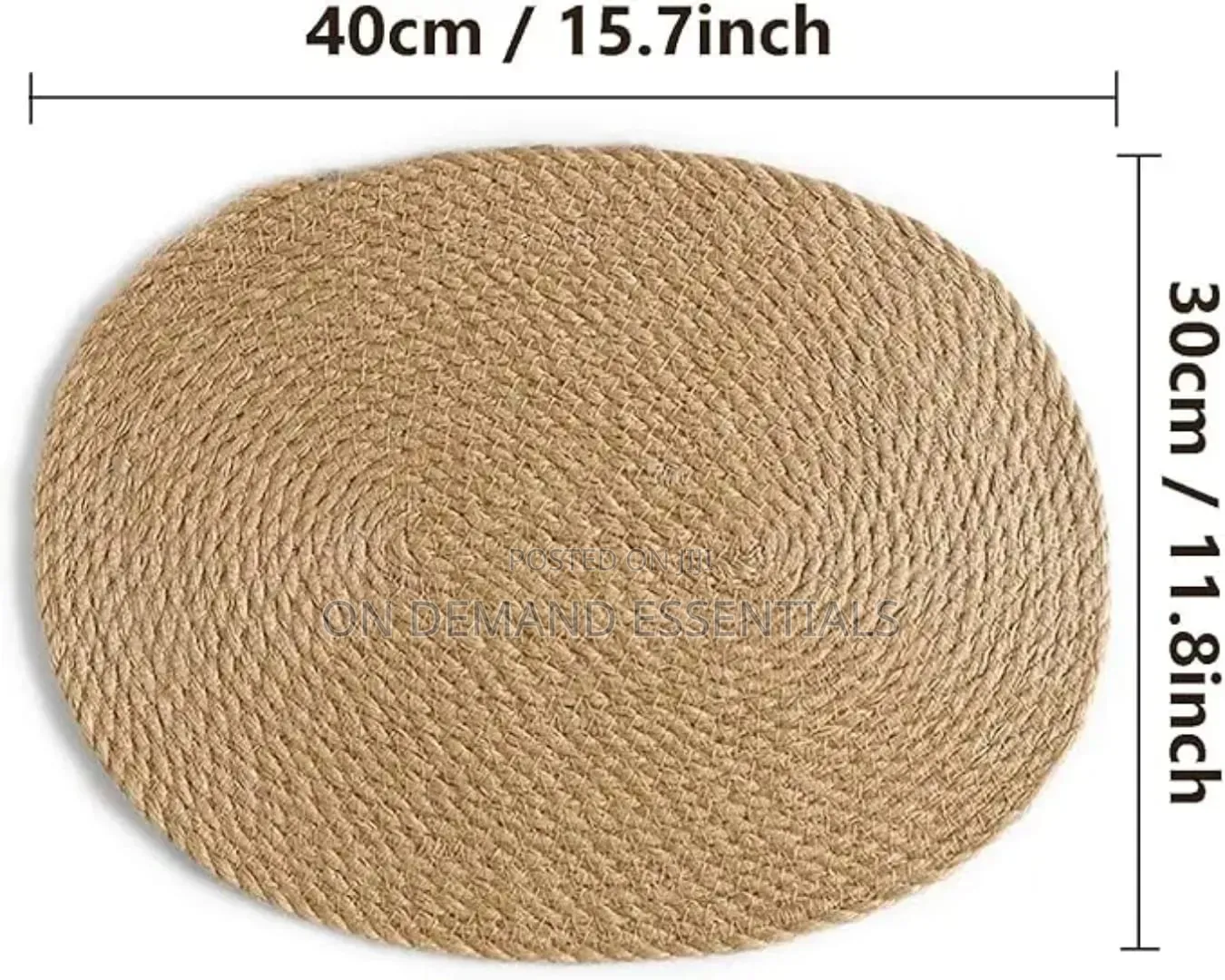 Woven Placemats Table Oval Shape Place Mat