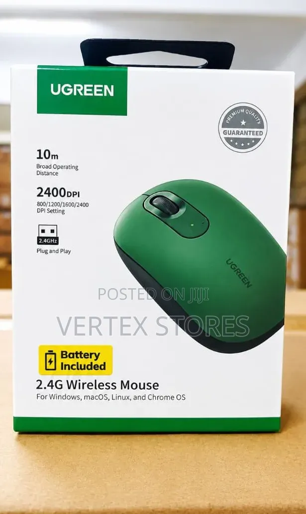 Ugreen Mu105 2.4g Wireless Mouse(celadon Green(with Long Battery Life