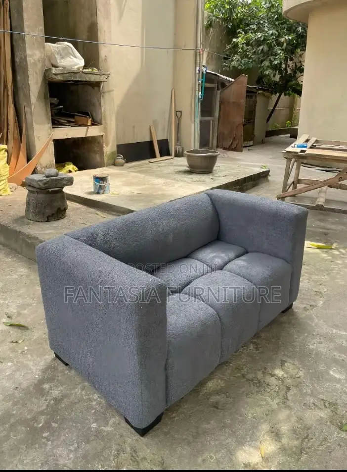 2 Seater Grey Sassy Spacious Loveseat Sofa
