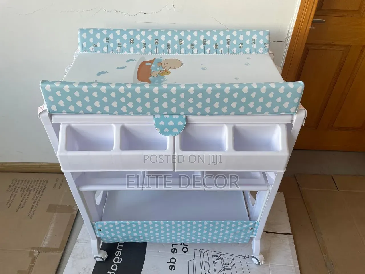 Multi-Functional Baby Bath Diaper Changing Station With Storage
