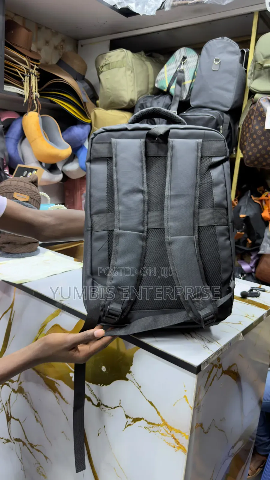 Yida Quality Black Spacious Backpacks at 1600