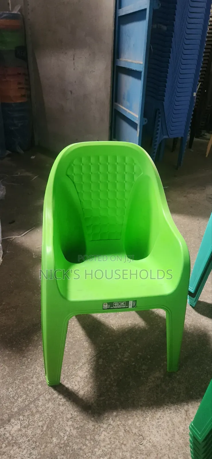 Luminous Green Plastic Chair, Heavy Plastic Chairs