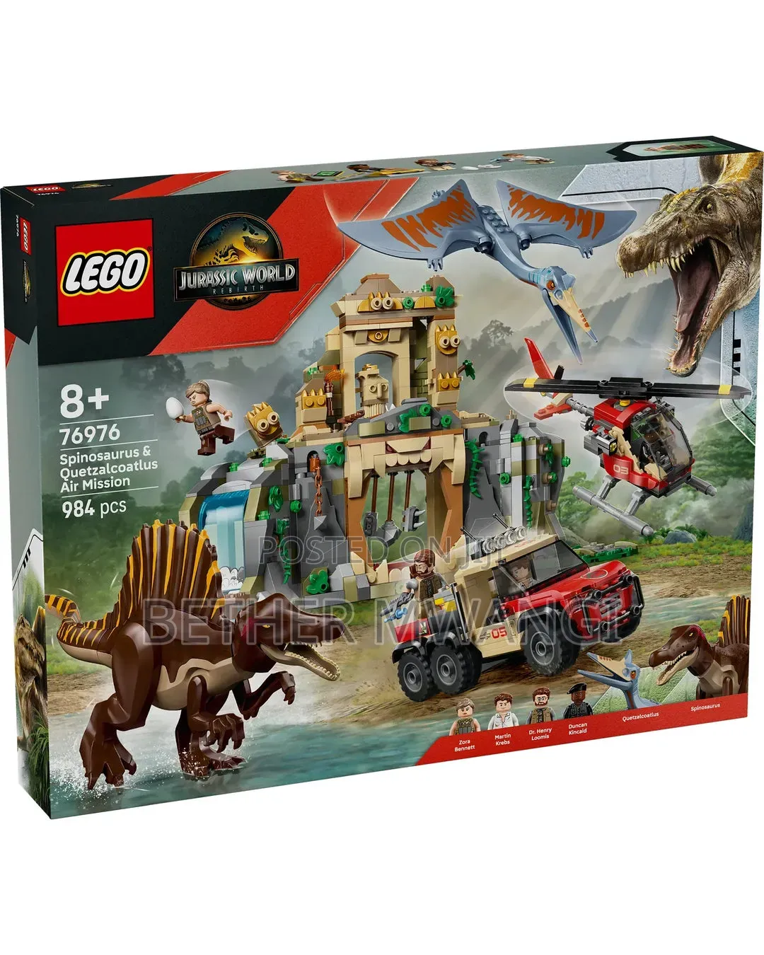 Jurassic World Spinosaurus Quetzalcoaltus Air Mission