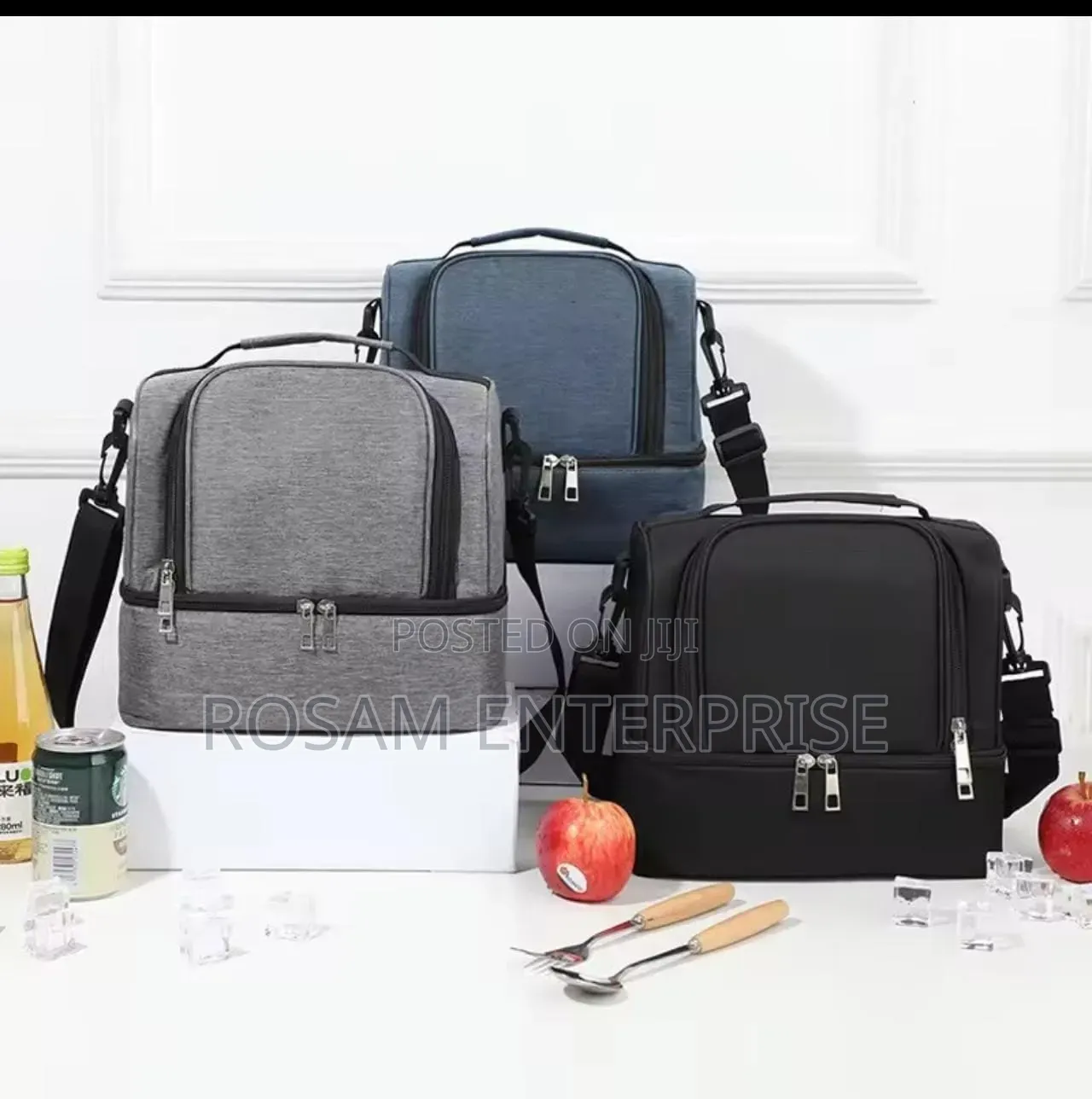 Double Compartment Insulated Lunch Bag
