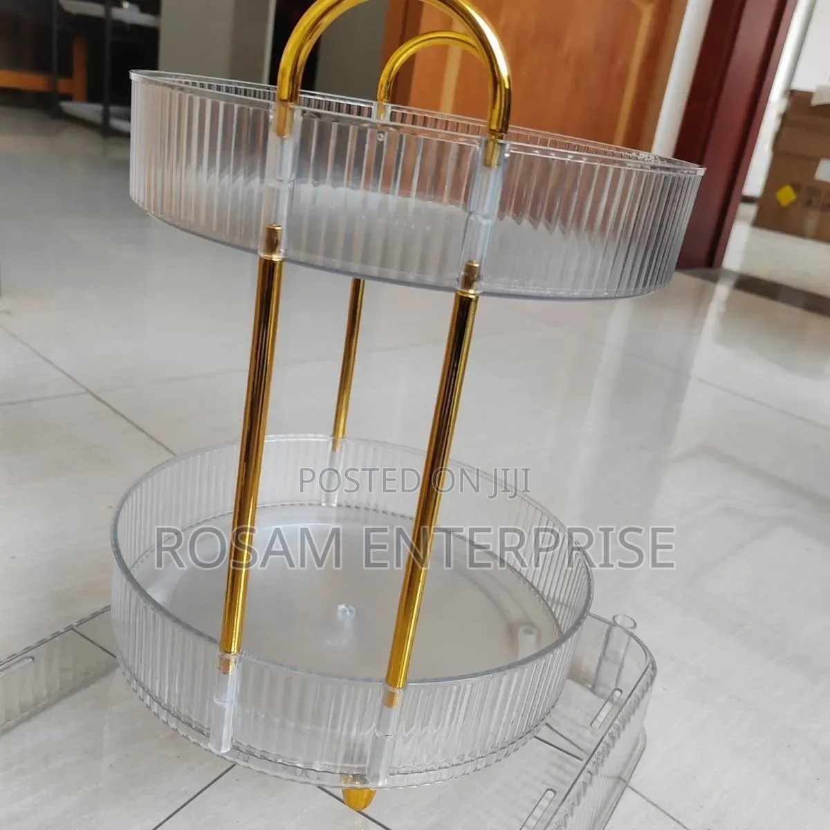 2 Layer Luxurious 360° Rotating Makeup MultiPurpose Organiser