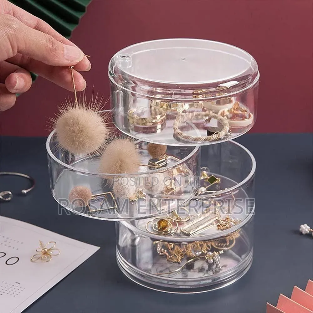 4 Layered Rotating Jewelry Storage Container