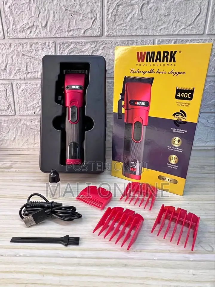 Hair Clipper Fade Blade Cordless Trimmer Rechargeable Barber Kit