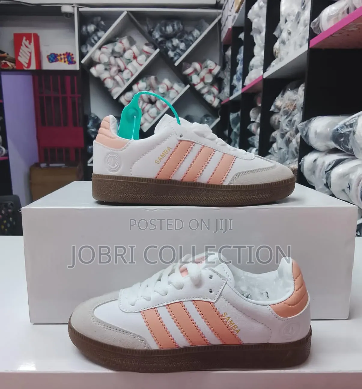 Kids Adidas Samba White Orange Sneakers