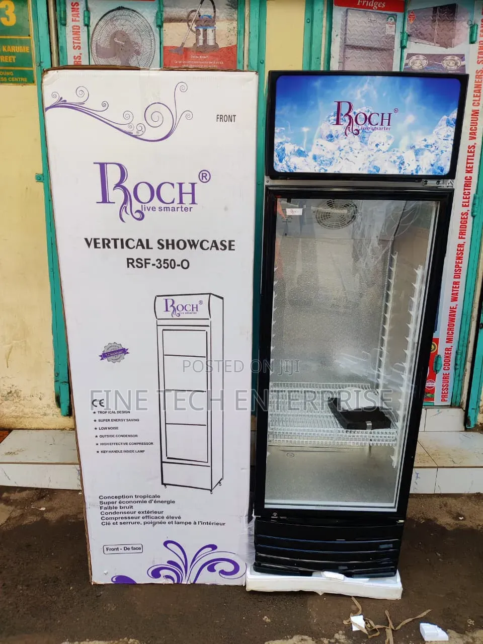 *Roch Showcase Display Fridge 279L