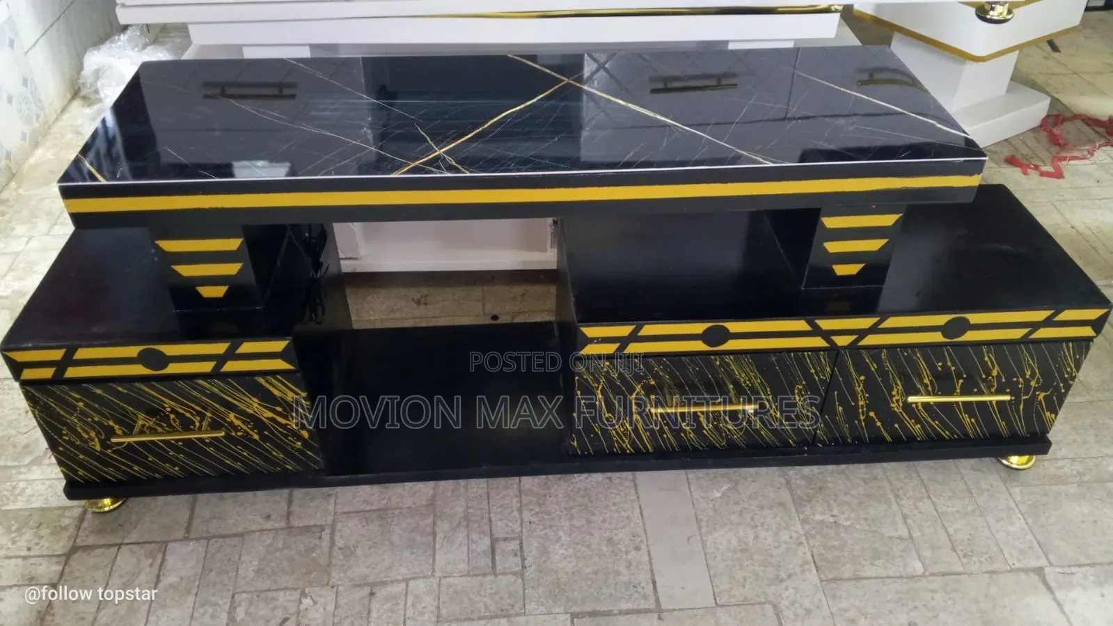 TV Stand, Black TV Modern Furniture