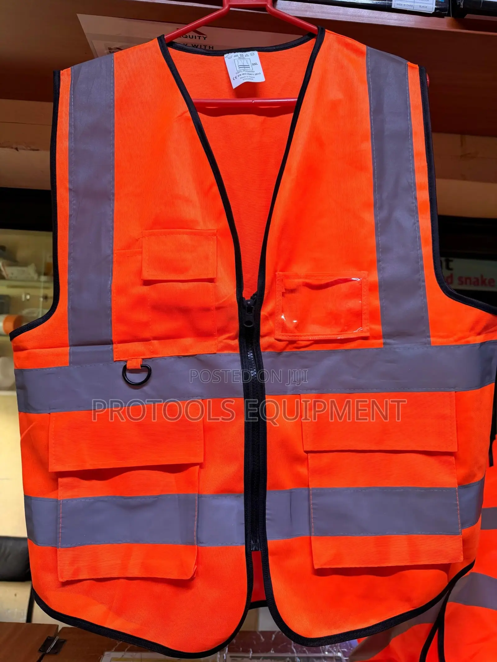 Orange Reflector with pocket vest
