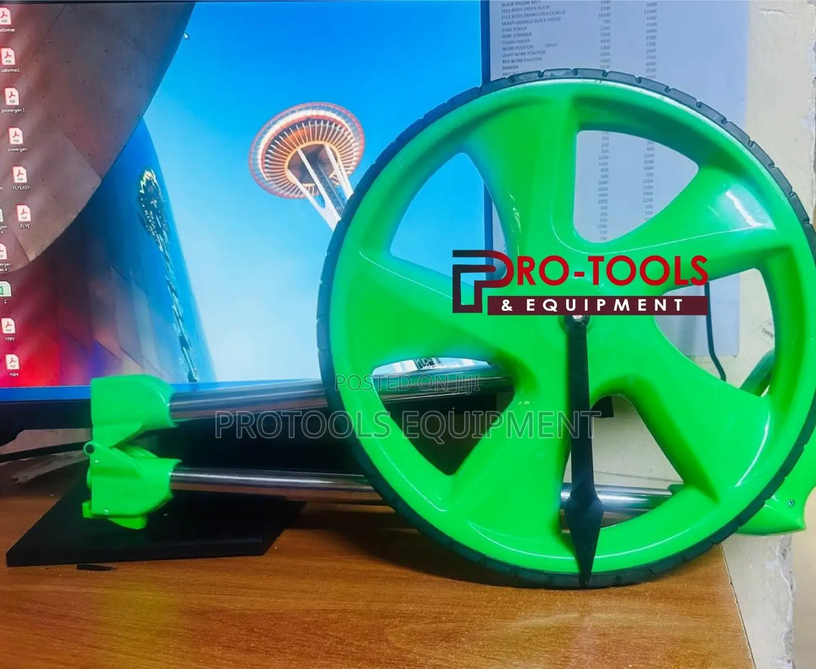 Manual measuring wheel