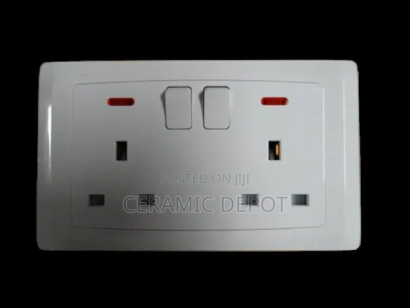 Elec Twin Socket Switch 13a 13a Ts