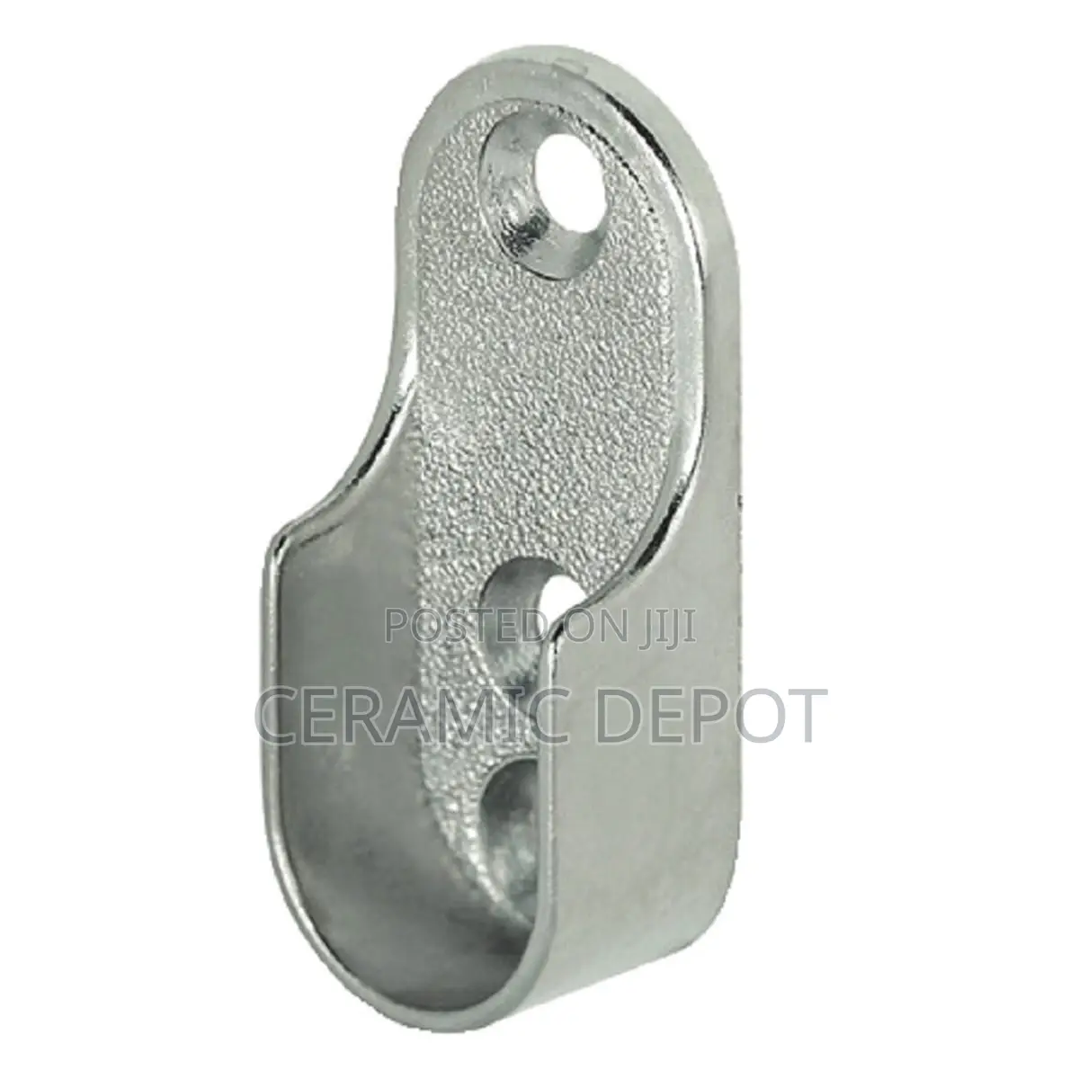 Chrome Bracket Oval Pipe CB15