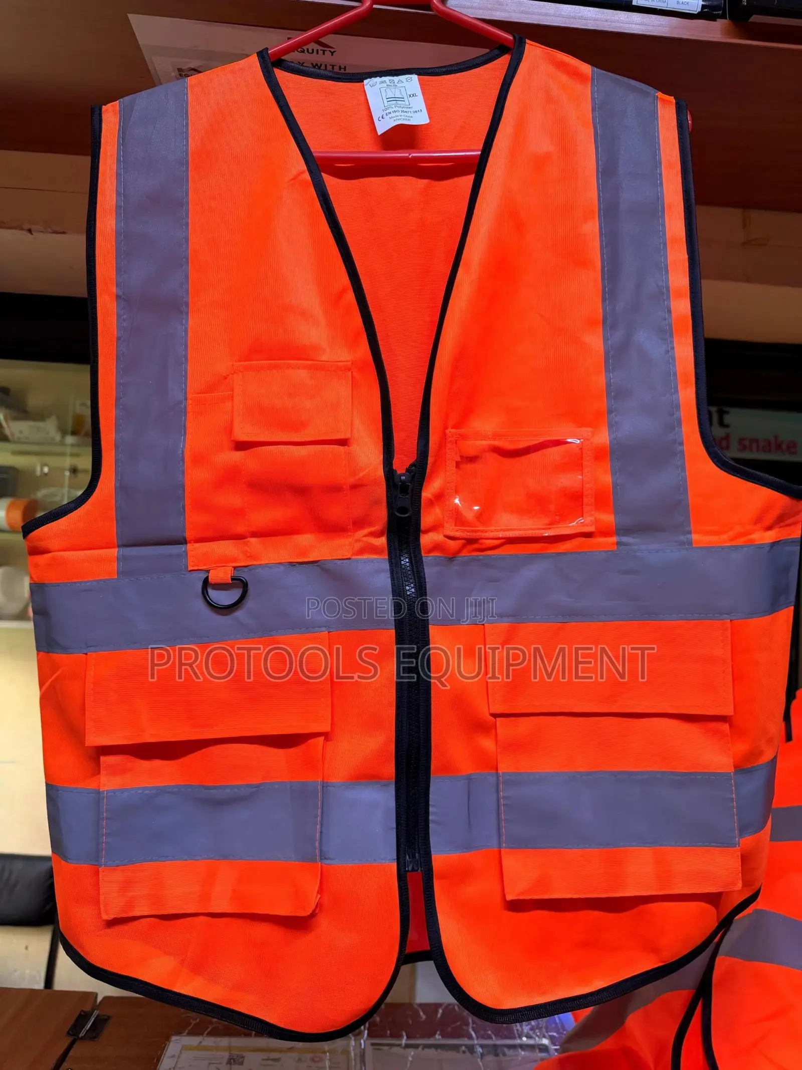Orange Reflector with pocket vest
