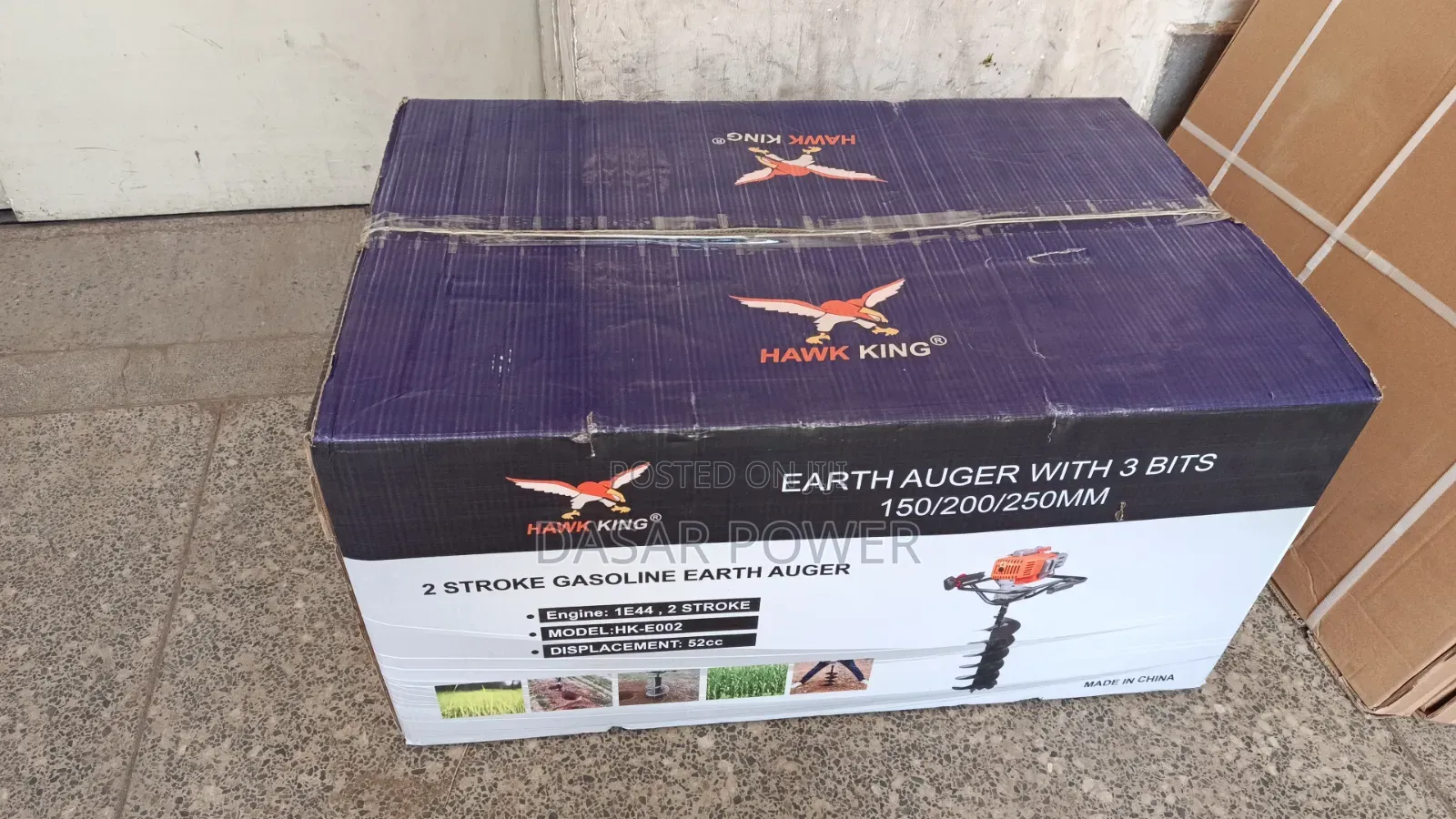 Hawk King 2-Stroke Gasoline Earth Auger, Model HK-E002