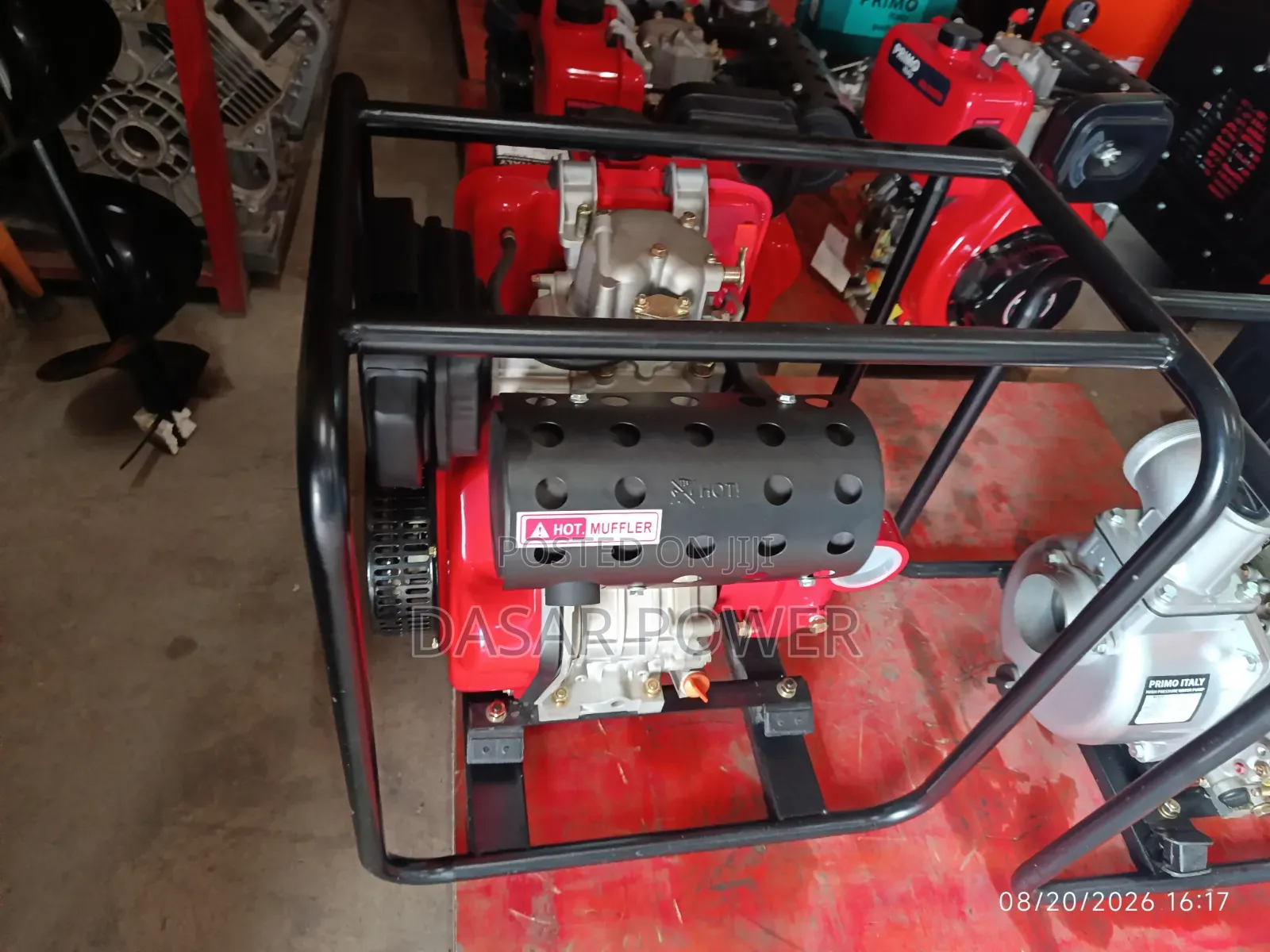 Primo Italy High Pressure Water Pump, Model HL50ZDHP