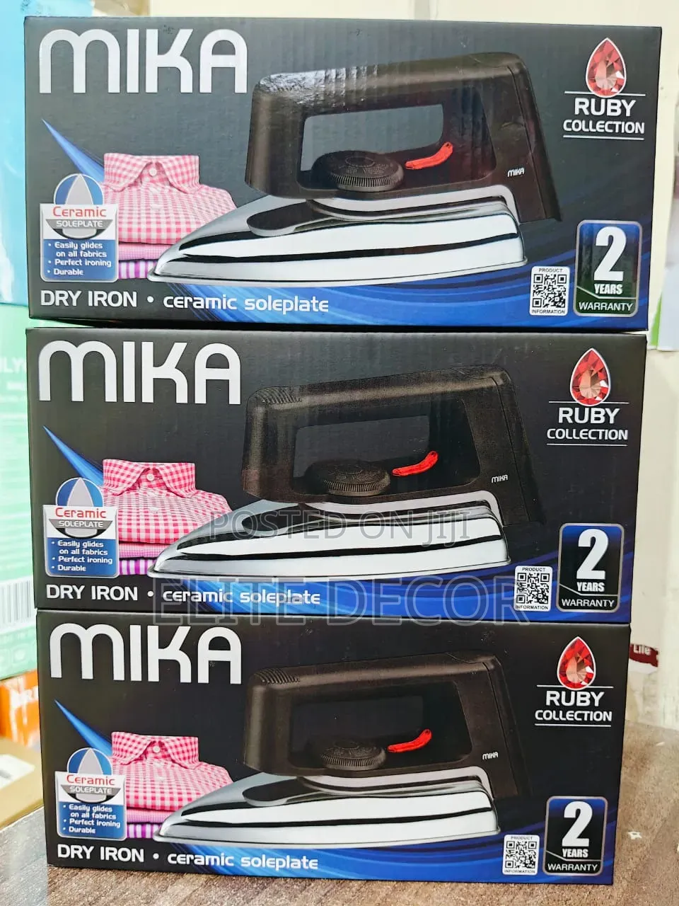 Mika Dry Iron With Ceramic Soleplate
