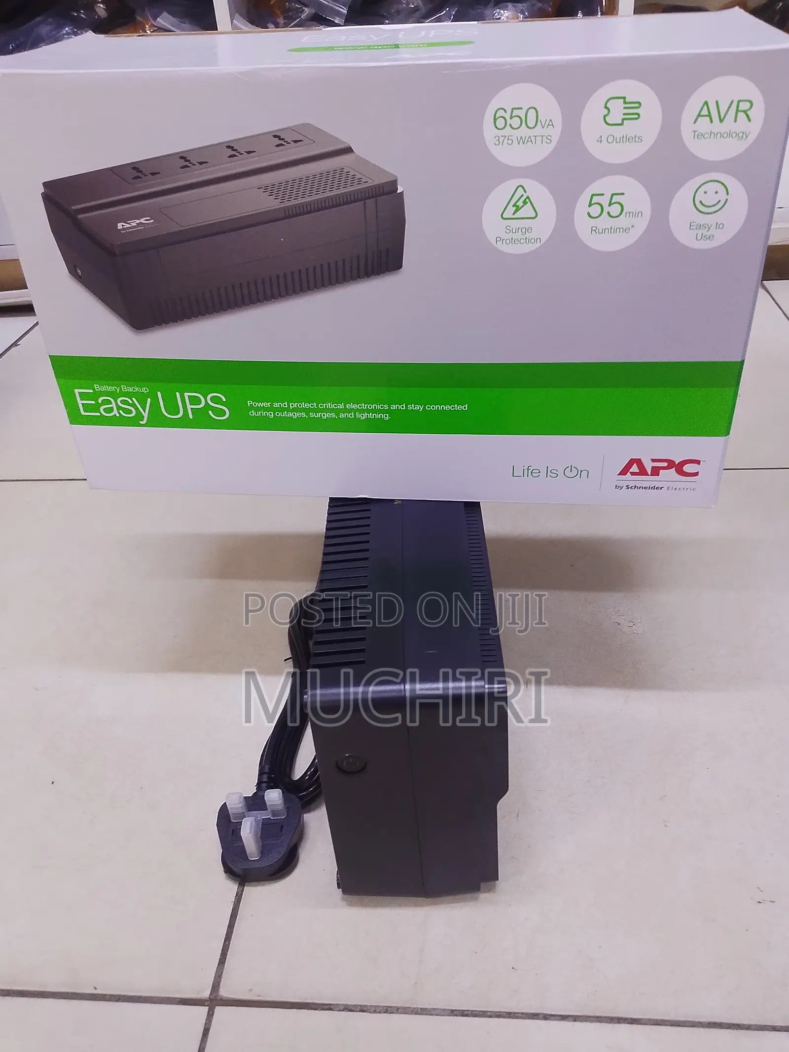 APC 650VA Battery Backup UPS for PC Electronic