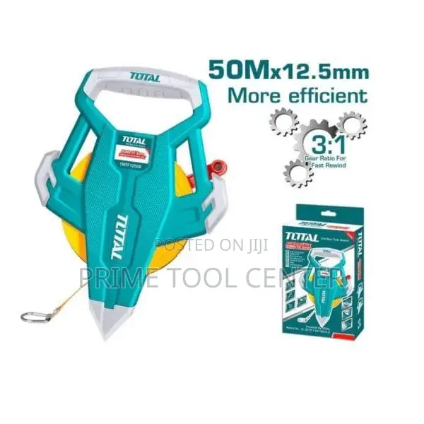 TOTAL Fiberglass measuring tape TMTF13506 50M