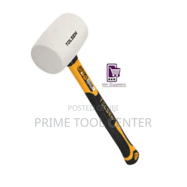 Tolsen White Rubber Mallet 24oz, Rubber Mallet Hammer
