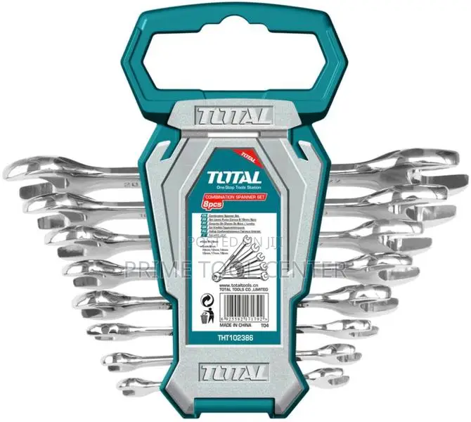 Total THT102386 8pcs double open end spanner set Size:6-22mm