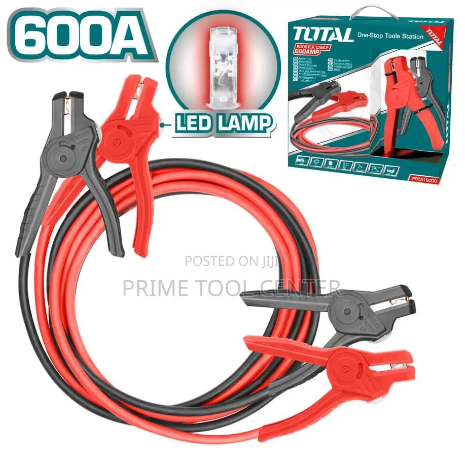 Total PBCA16008 Booster cable Current: 600AMP Clamp size :18x10cm