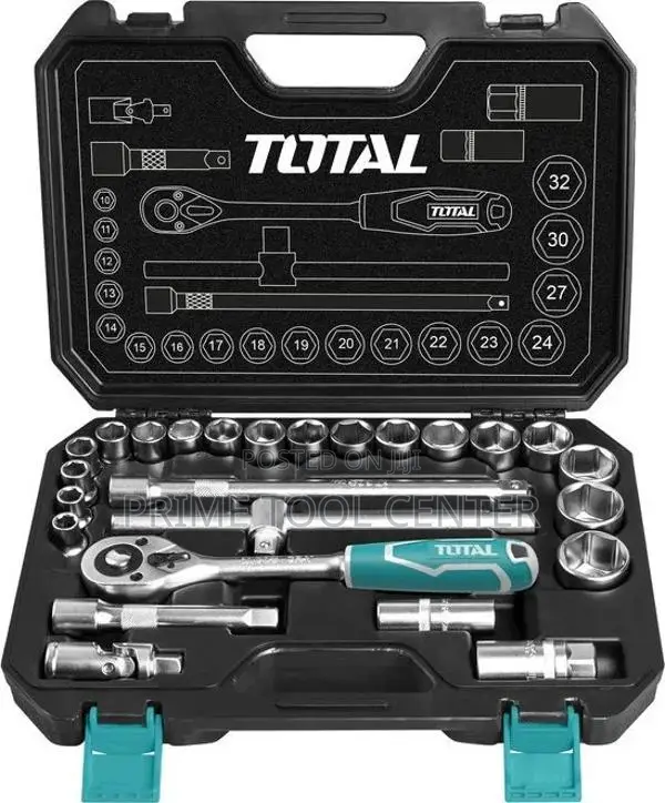 Total THT121251 25 Pcs 1/2″ socket set