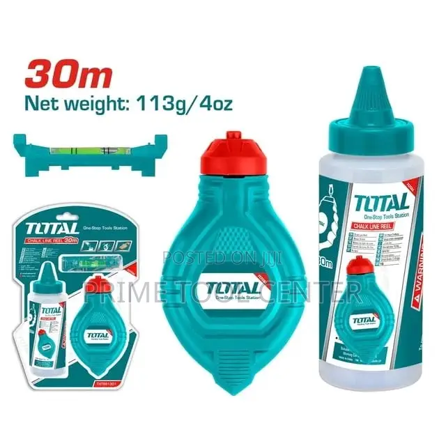 Total THT661301 Chalk line reel 30M