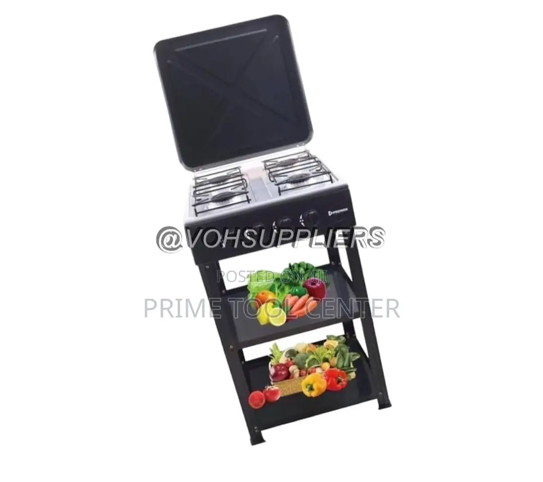 Premier 4 Gas Stove Cooker with Stand Shelf