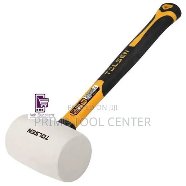 Tolsen White Rubber Mallet 24oz, Rubber Mallet Hammer