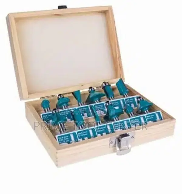 Total TACSR1121 12pcs Router bits set(8mm)