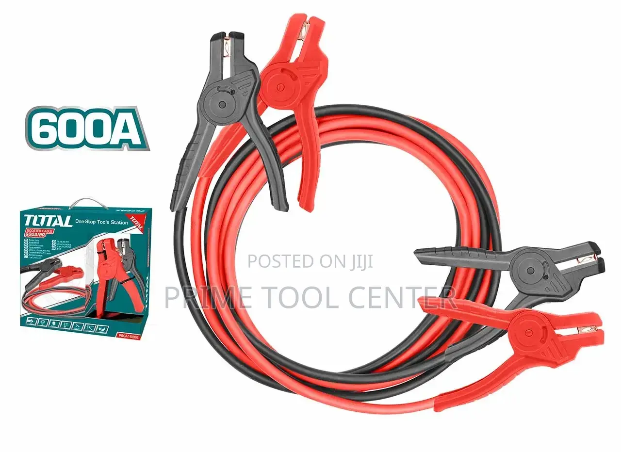 Total PBCA16008 Booster cable Current: 600AMP Clamp size :18x10cm