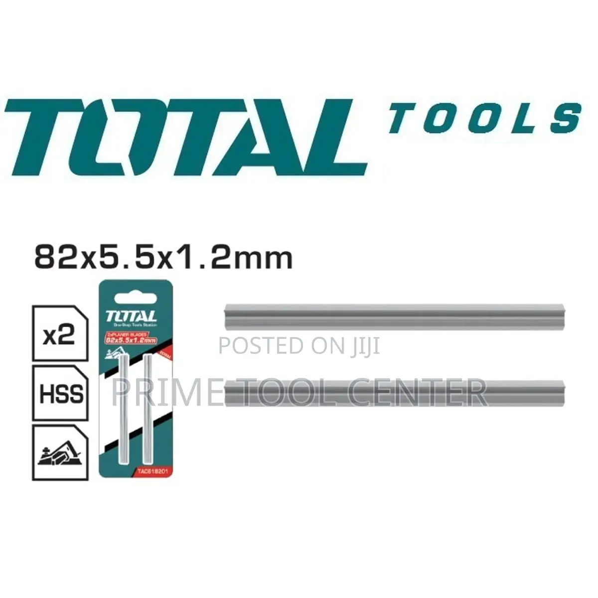 Total TAC618201 Planer blade Size:82X5.5X1.2mm,HSS