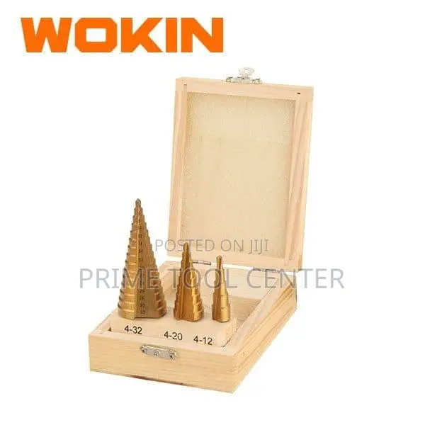 WOKIN 3PCS STEP DRILL BIT SET