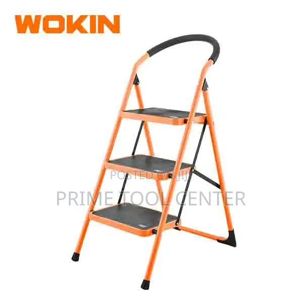 WOKIN STEEL LADDER, 150KG/3STEPS
