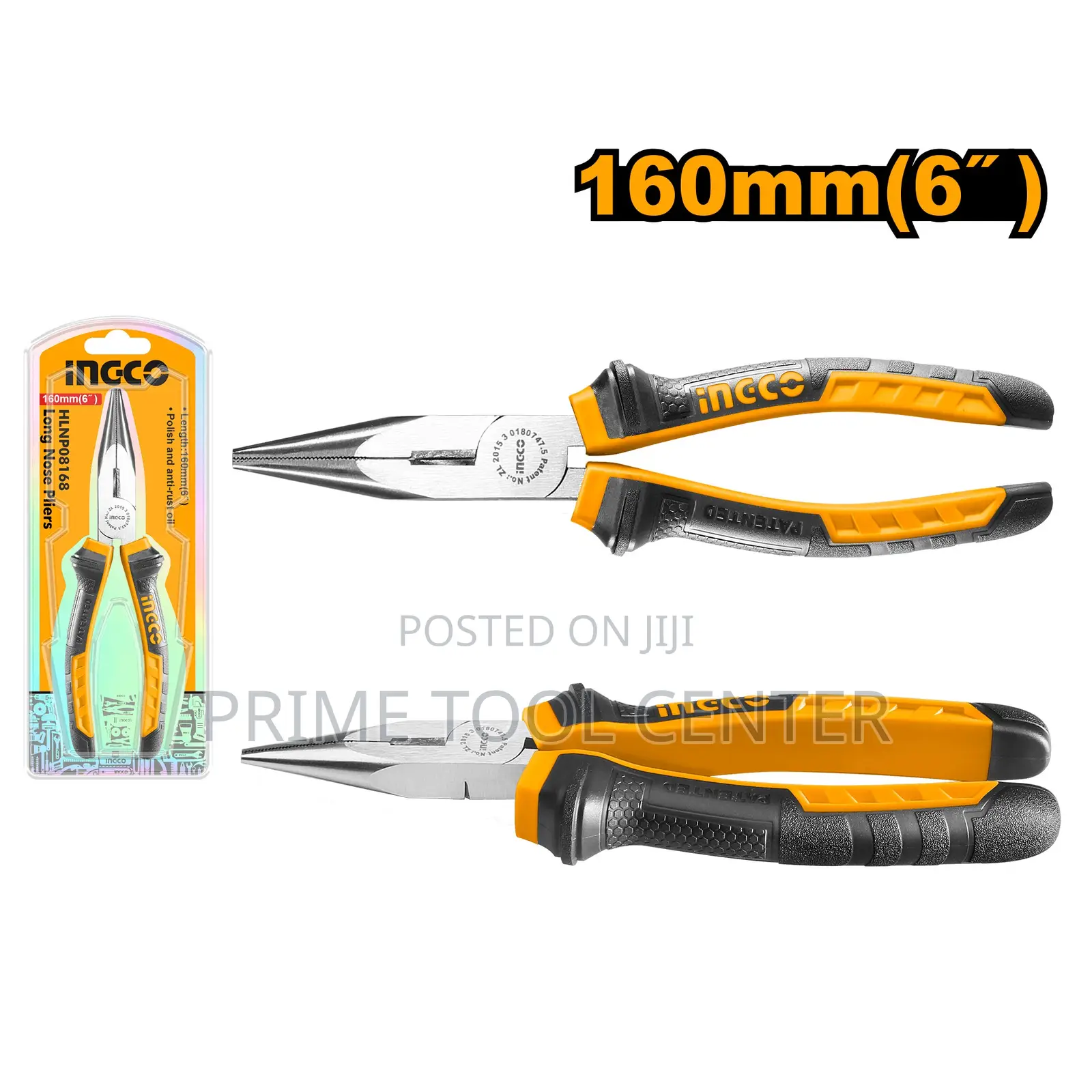 INGCO HLNP08168 Long nose pliers Size：6″/160mm