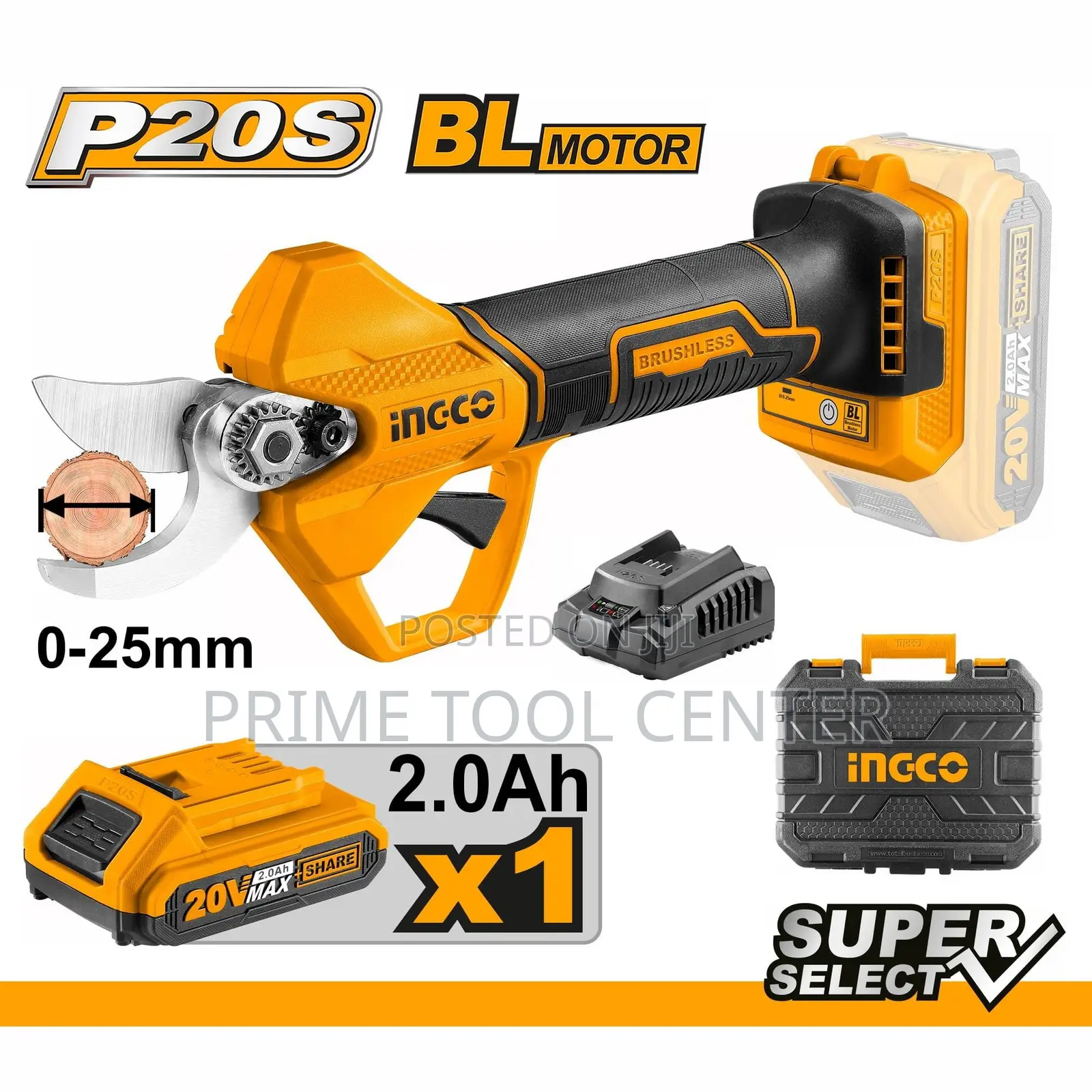 INGCO CSSLI202581 Lithium-ion gauge straight shear 20V