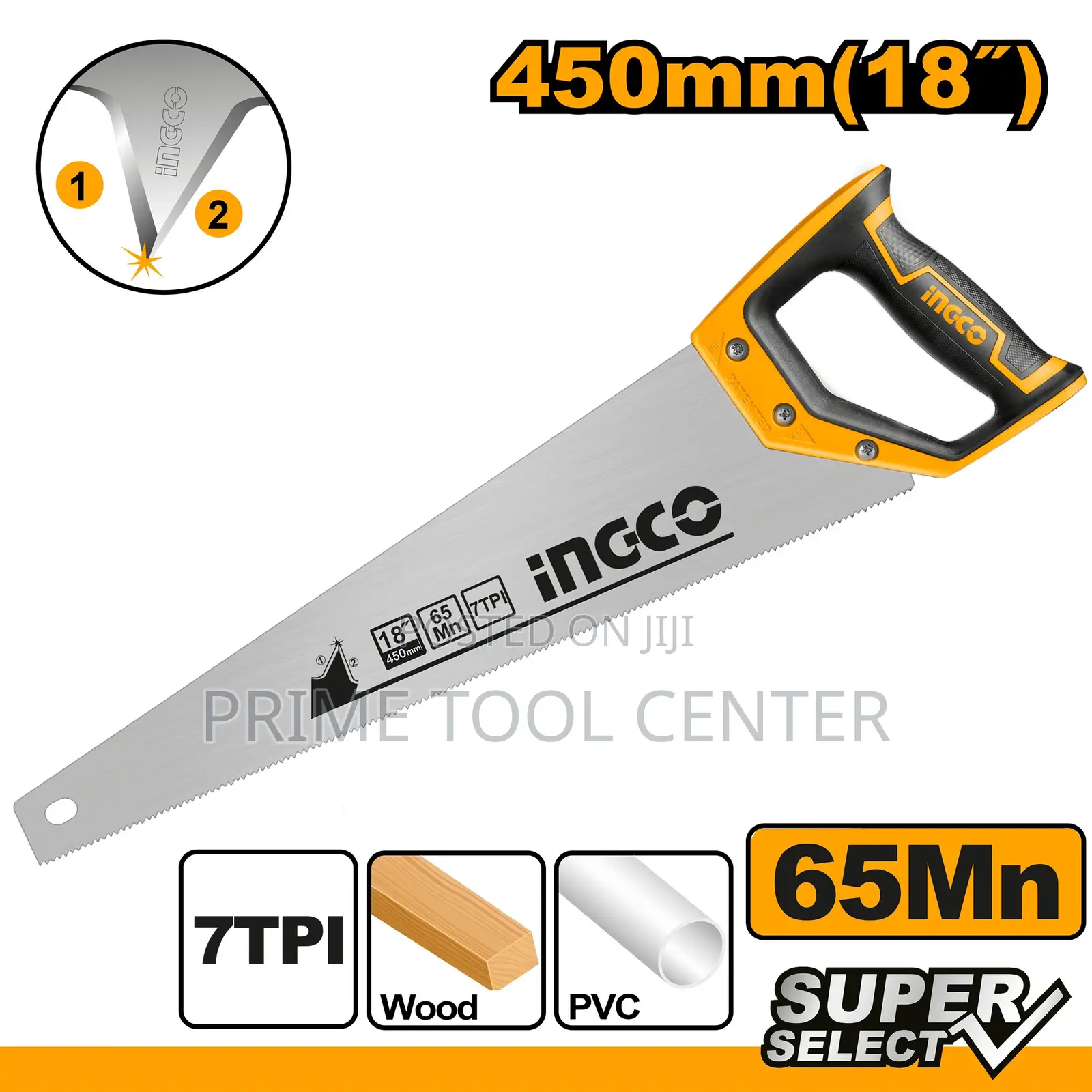 INGCO Hand saw “Size: 18″”(450mm)