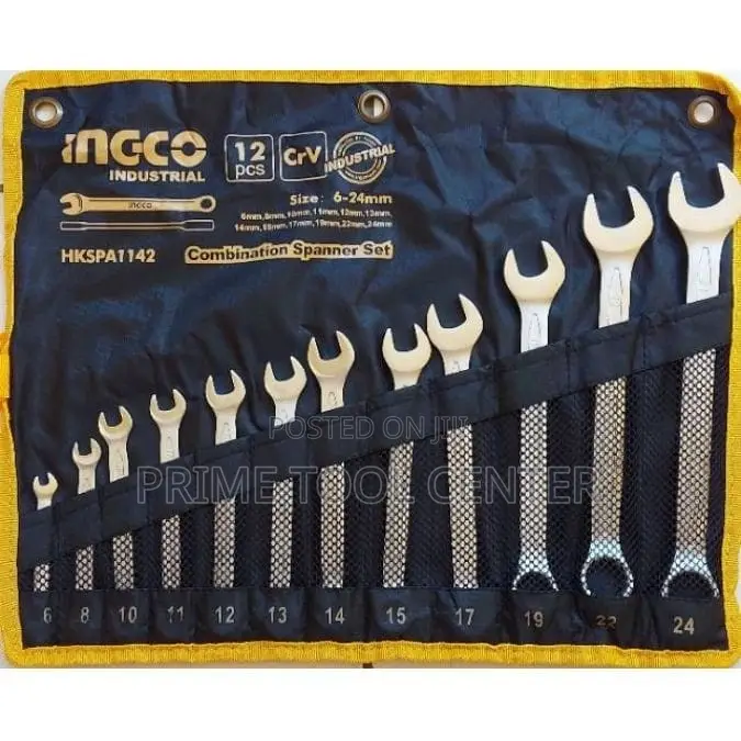 INGCO “12pcs combination spanner set Size:6-24mm