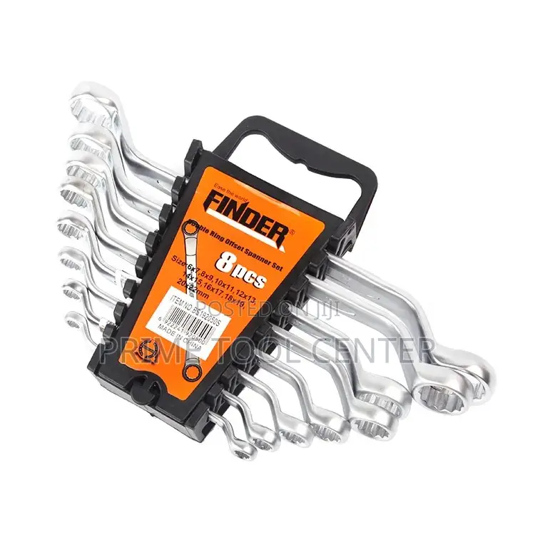 FINDER 8PCS Double Ring Offset Spanner Set