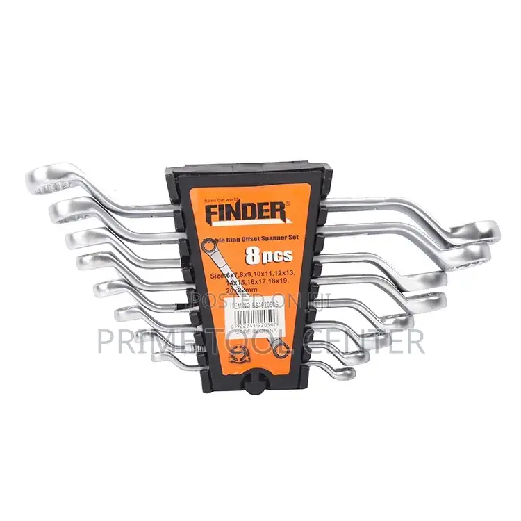 FINDER 8PCS Double Ring Offset Spanner Set