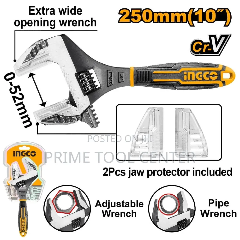 INGCO 2 IN 1 adjustable wrench