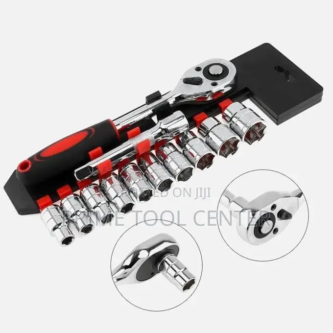 Ratchet Socket Spanner Set 11Pcs