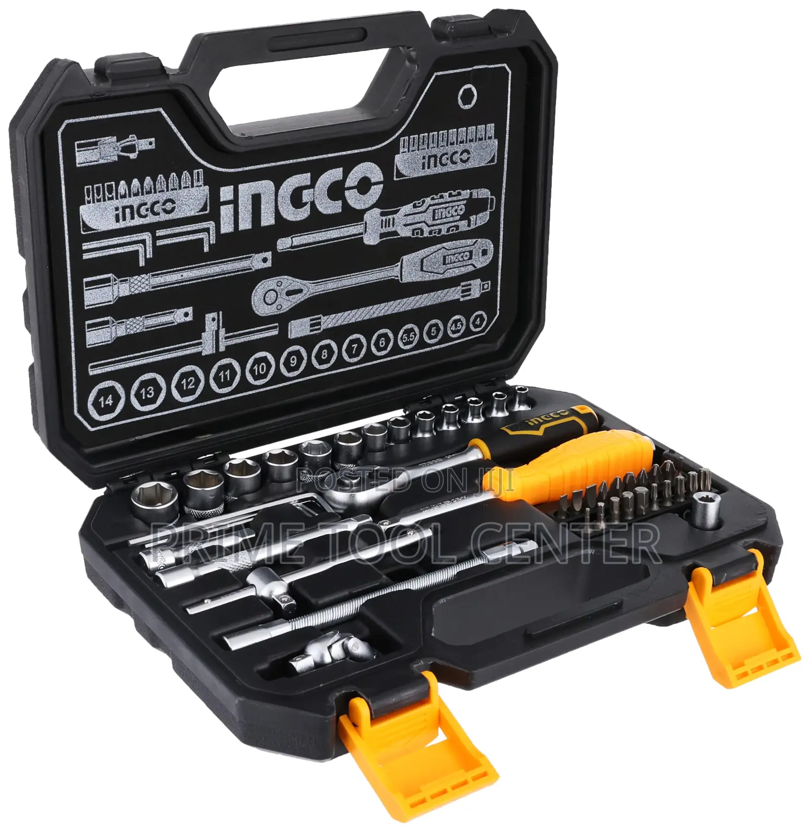 INGCO HKTS14451 45 Pcs 1/4″ socket set