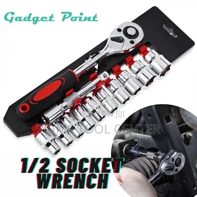 Ratchet Socket Spanner Set 11Pcs